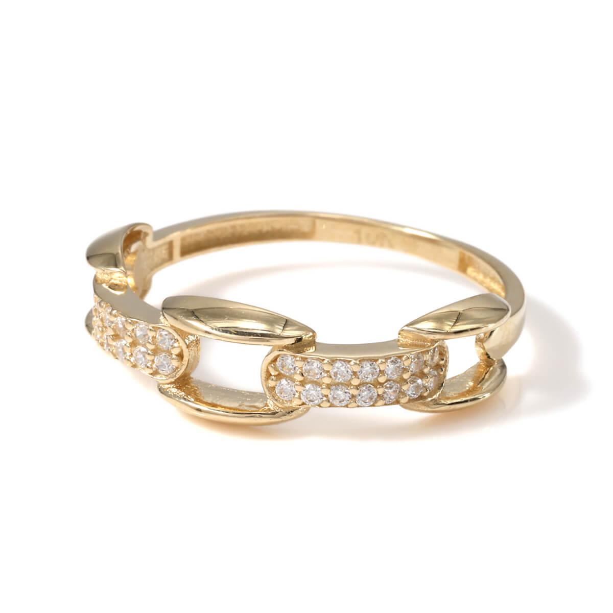 10K イエローゴールド リング 18号-20号 P03R-4114