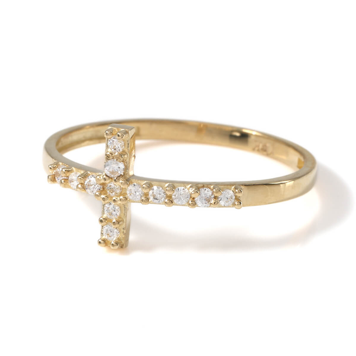 10K イエローゴールド リング 5号-9号 AACBL