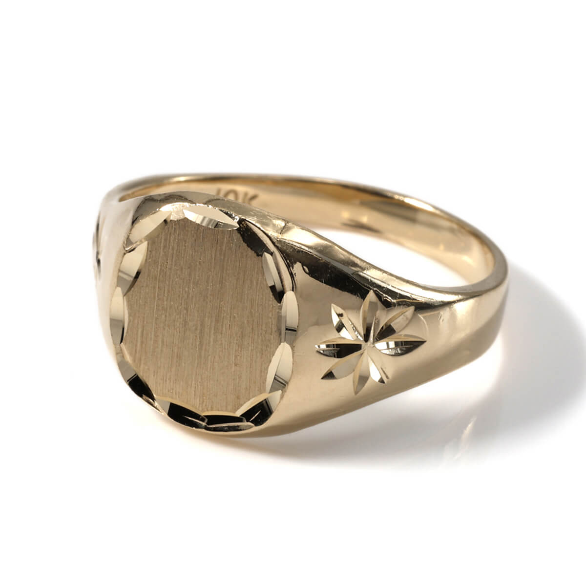 10K イエローゴールド リング 16号-21号 TSJR-235