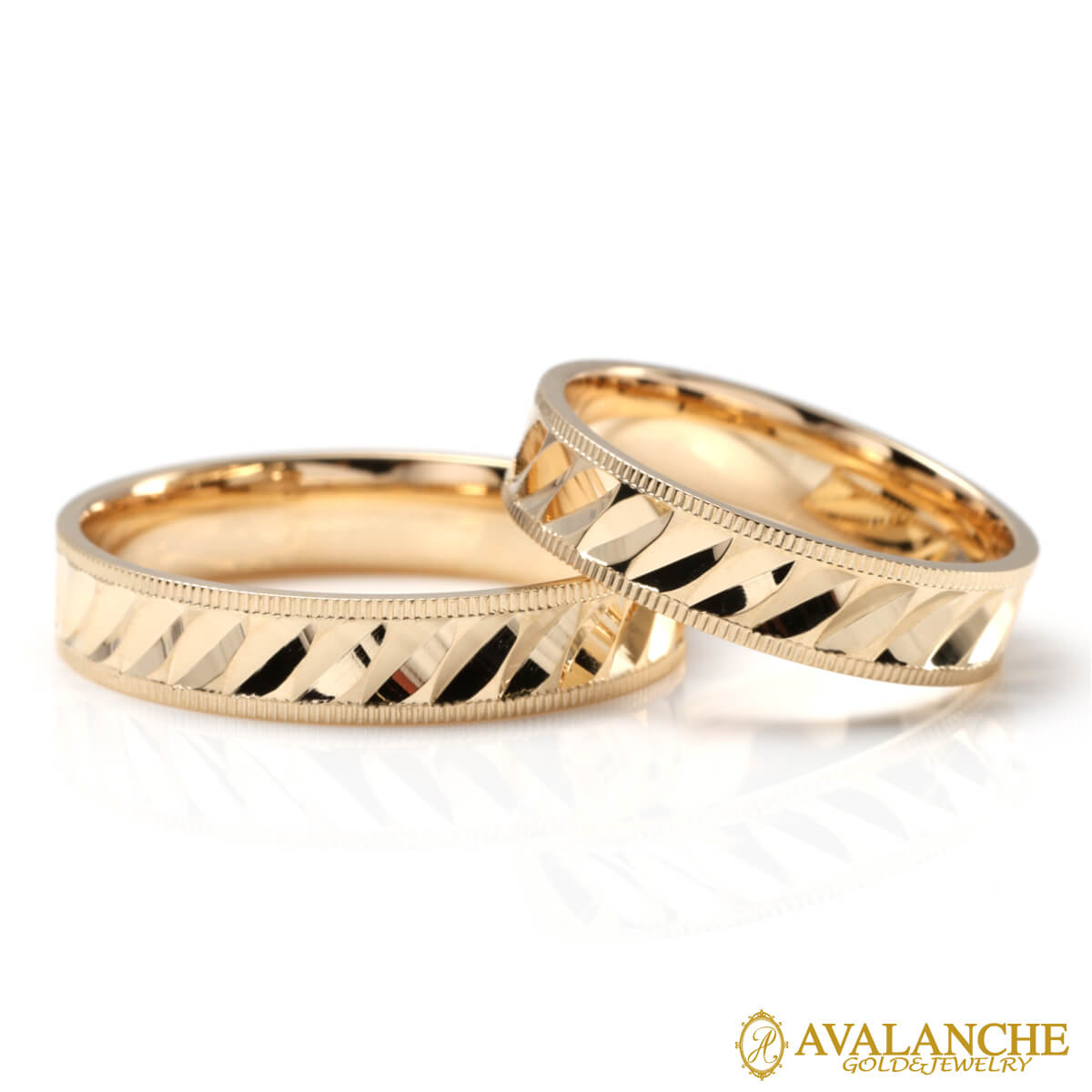 10K イエローゴールド リング 7号-21号 U680-40