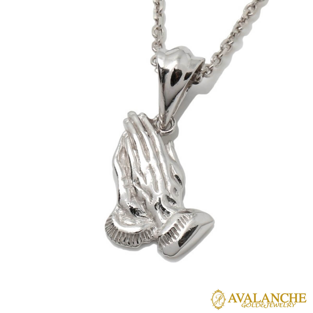 10K ホワイトゴールド ネックレス&ペンダント 45cm-50cm 3-10434-02/アズキ0.4