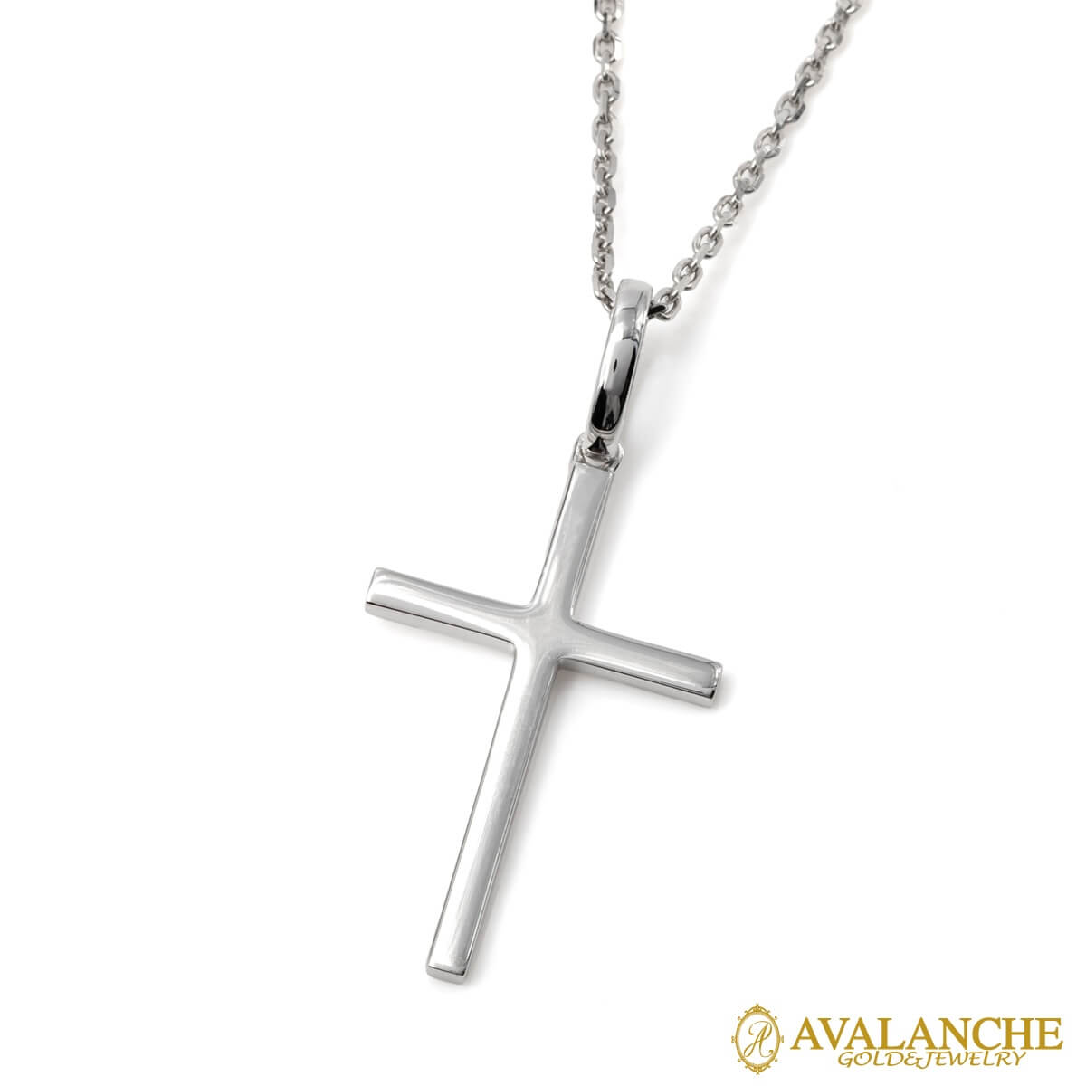 10K ホワイトゴールド ネックレス&ペンダント 45cm-50cm Lサイズ 3-10373-02/アズキ0.4