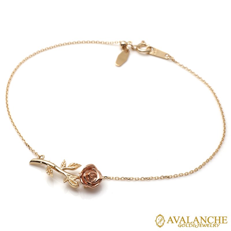 10K イエローゴールド ブレスレット 幅0.5mm 18cm 3-14964-01BR