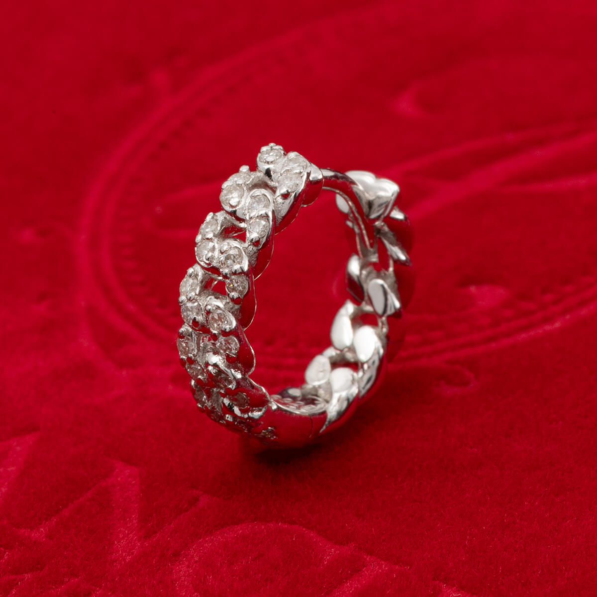 クリスマス限定ギフトセット ダイヤモンド シルバー マイアミピアス 13mmATFE-0013-DIA