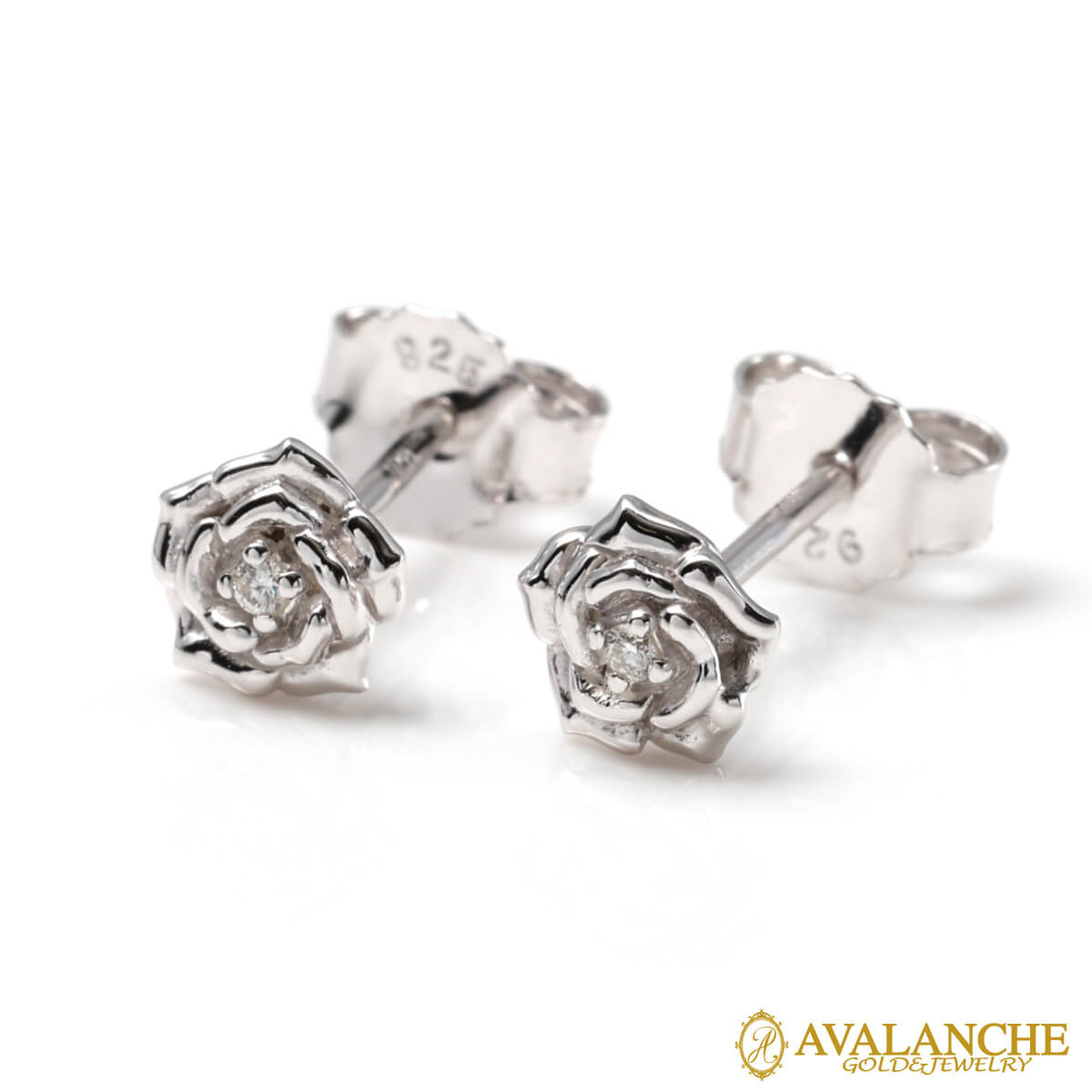 银 - ダイヤモンド シルバー ピアス 4-9573-03