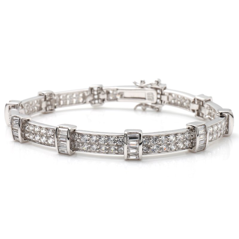 シルバー ブレスレット 幅7mm 18cm A5TB038