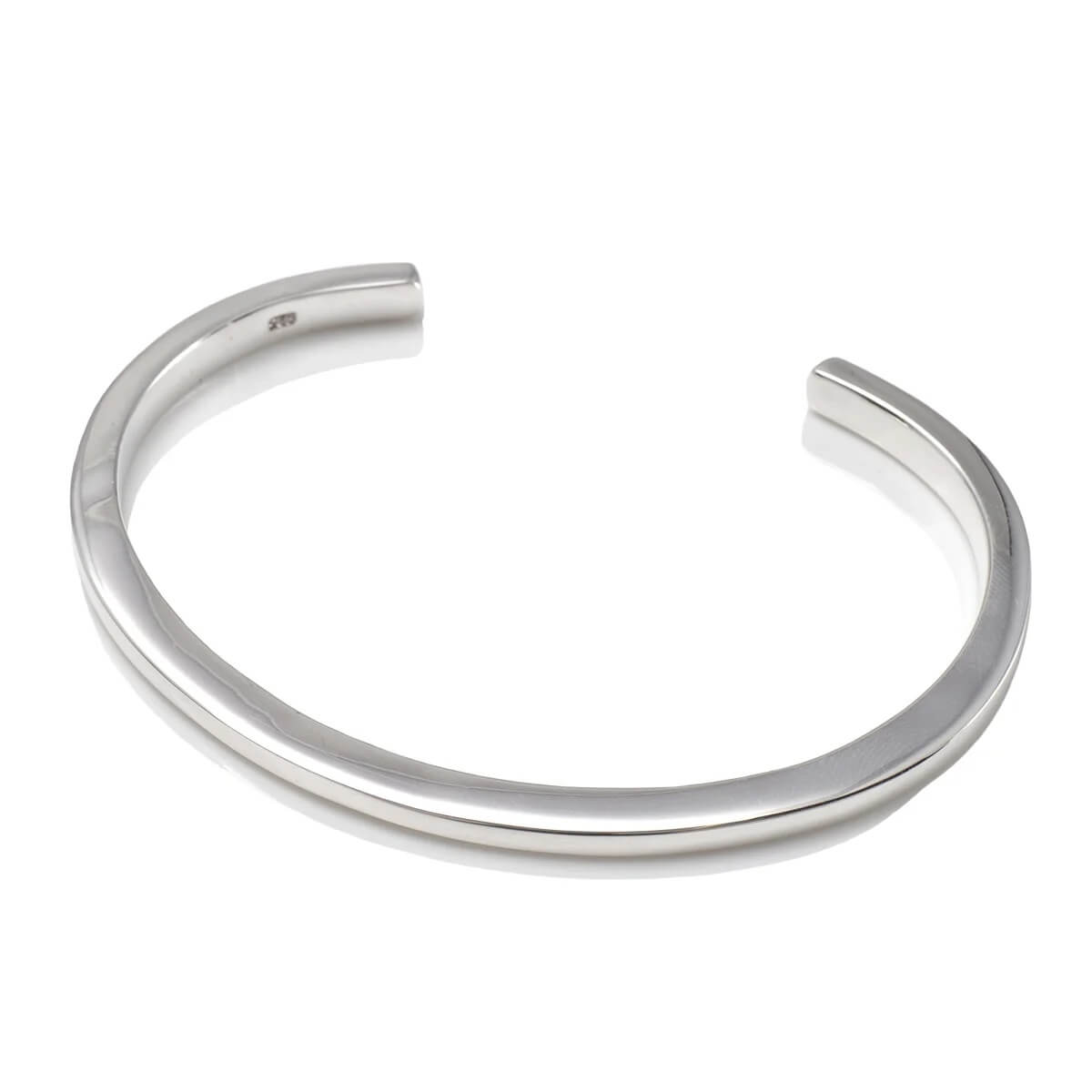 シルバー バングル 幅4mm 17cm BL-22