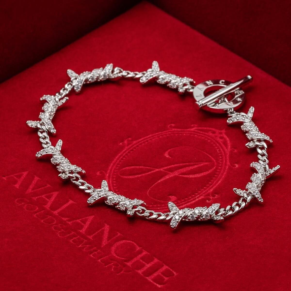 クリスマス限定ギフトセット シルバー ブレスレット 幅9mm 19cm-21cm ABBB001