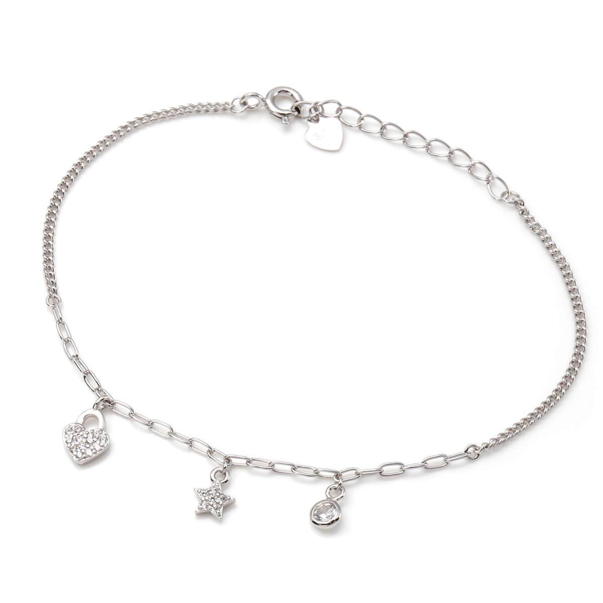 シルバー ブレスレット 16cm-18cm ABR6073