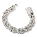 シルバー インフィニティブレスレット 幅14.5mm 20cm AGMB92