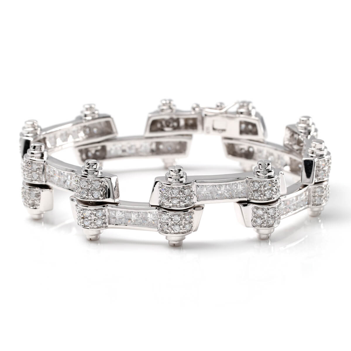 シルバー ブレスレット 幅19mm 20cm ASTBM09