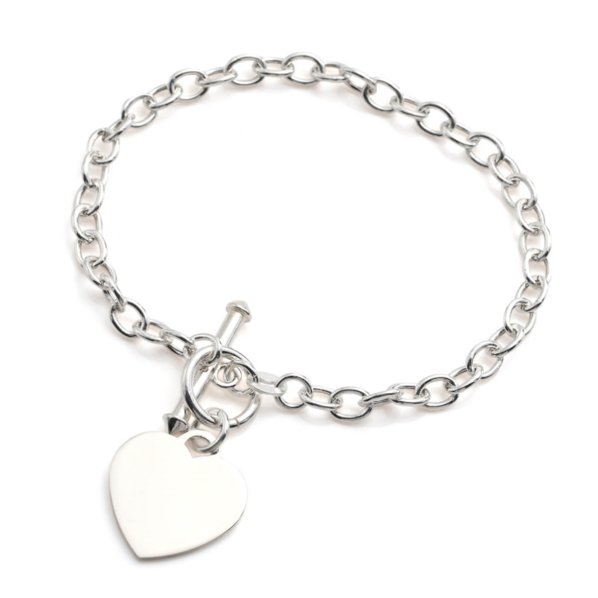 シルバー ブレスレット 幅4.5mm 18cm AARB67