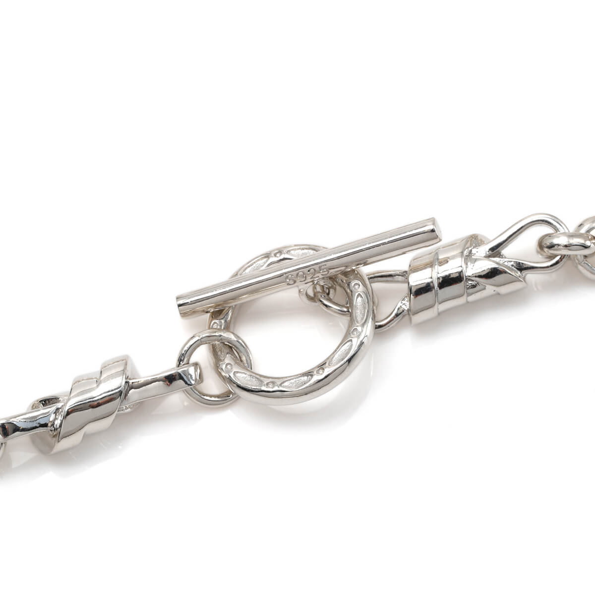 シルバー ロロブレスレット 幅6mm 20cm A1E493