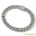 シルバー マイアミブレスレット 幅10mm 19cm-21cm AHNL-A026 SJ25