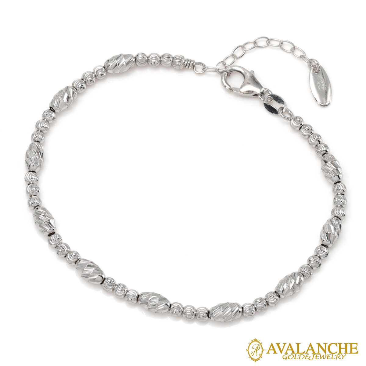 シルバー ブレスレット 幅4mm 18cm-21cm CF5016-B