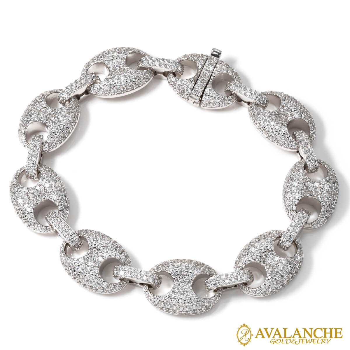 シルバー ブレスレット 幅11.8mm 18cm-20cm A189-KB106