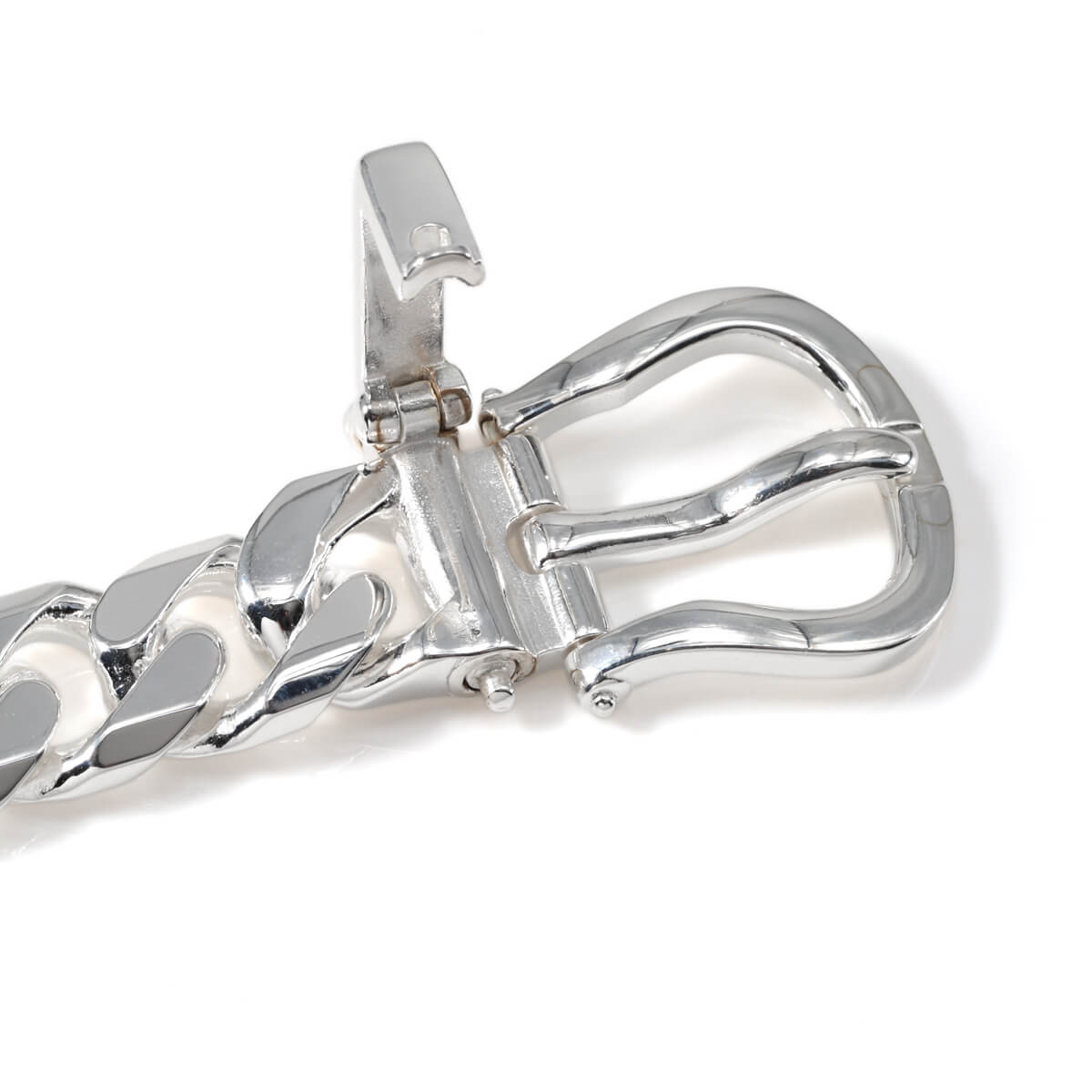 シルバー マイアミブレスレット 幅9mm 19cm B5142-SS-19C