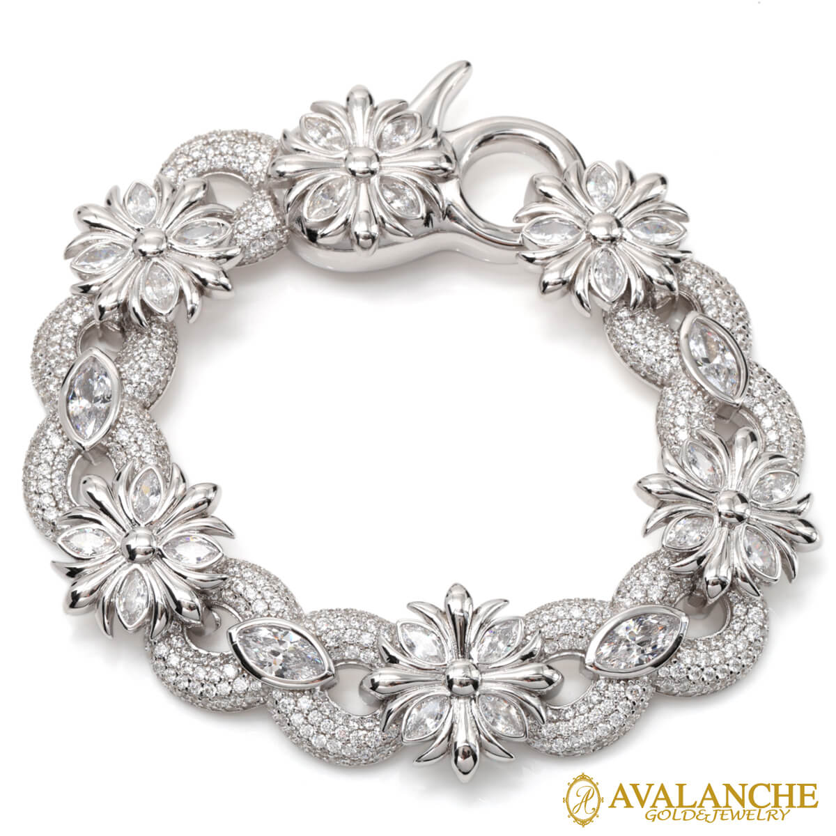 シルバー ブレスレット 幅20.8mm 21cm A2502302-16mm