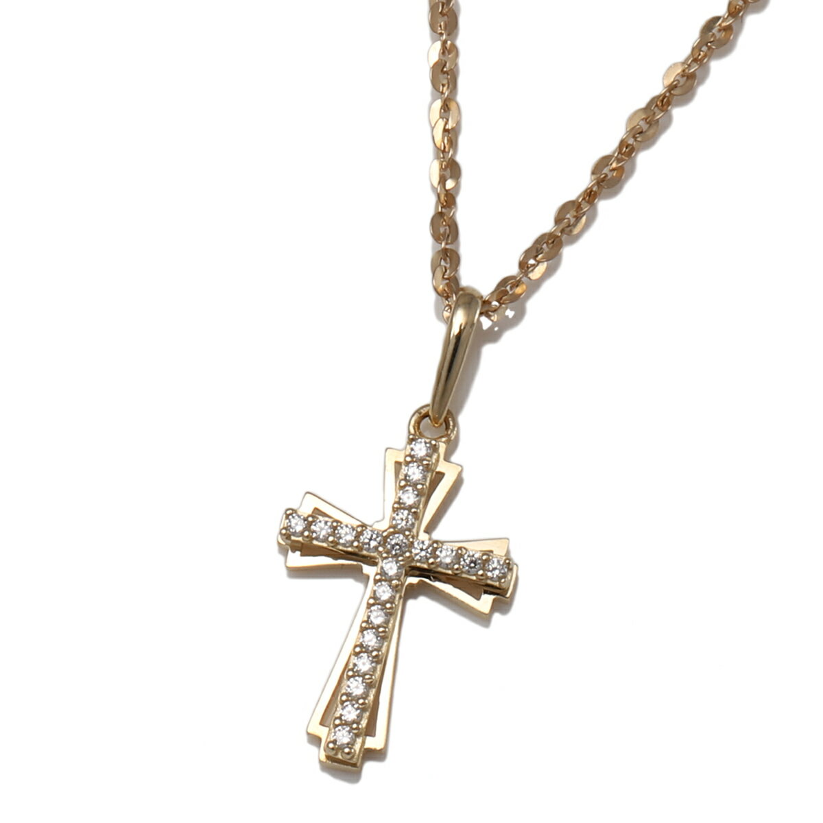 10K イエローゴールド ネックレス&ペンダント 40cm-50cm JP-A80907-CZ/FMZ-15