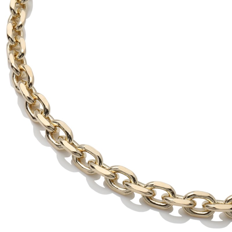 10K イエローゴールド アズキネックレス 幅5.2mm 50cm 150KF1D8