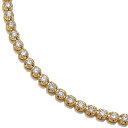 ダイヤモンド 10K イエローゴールド テニスネックレス 幅3.5mm 40cm 10KTNS-7.1CT-40(4)