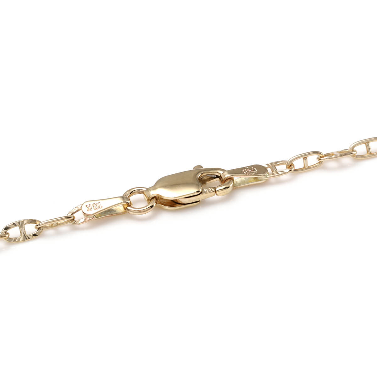 10K イエローゴールド アンカーネックレス 幅2.2mm 40cm-50cm A050MA-V1B12