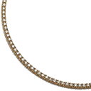 ダイヤモンド 14K イエローゴールド テニスネックレス 幅2.5mm 46cm ANK019251 SJ25