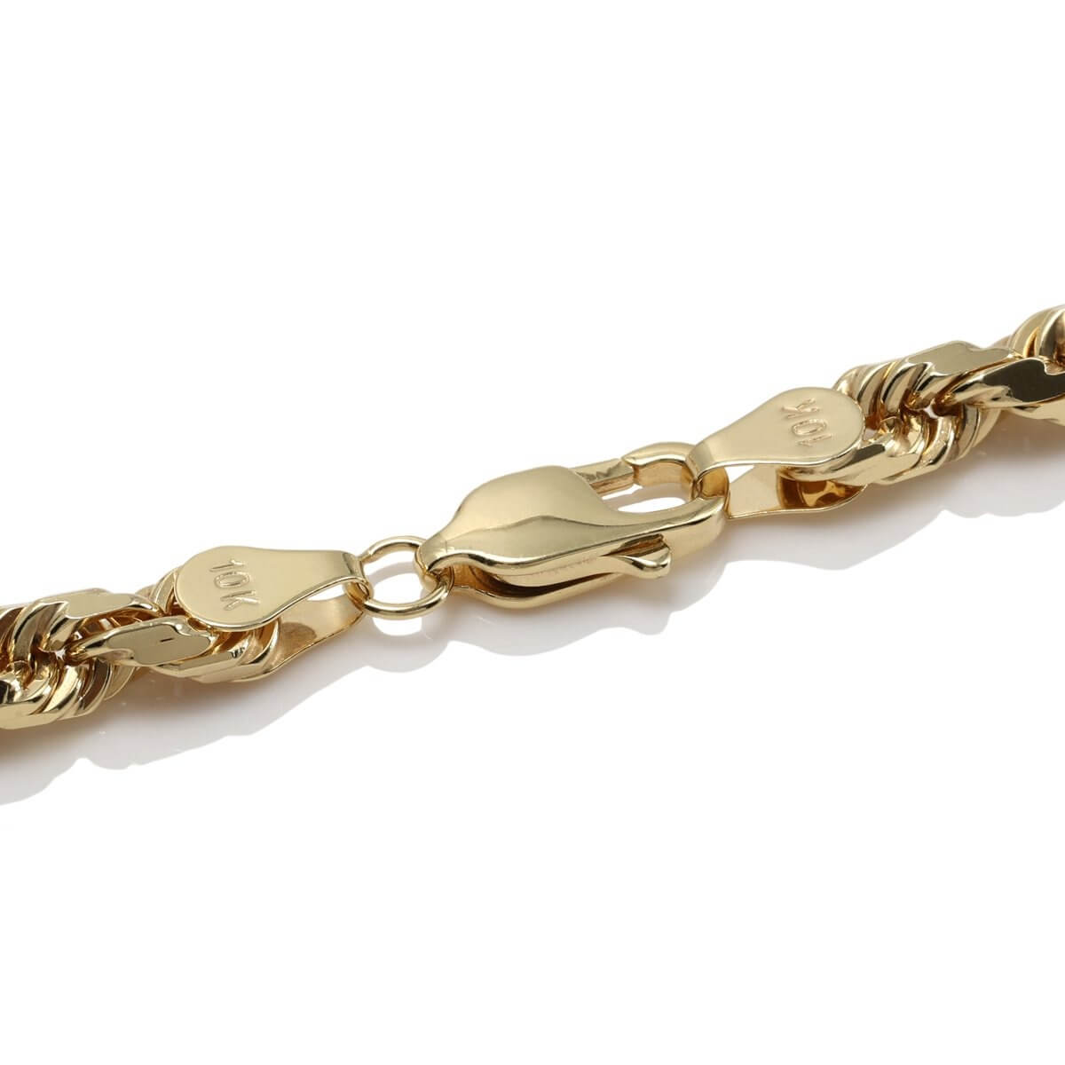 10K イエローゴールド ロープネックレス 幅4.5mm 45cm-60cm UKPH000008