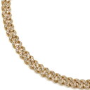 ダイヤモンド 10K イエローゴールド マイアミネックレス 幅5.8mm 51cm AGMK-027-20-10-YG