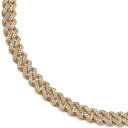 ダイヤモンド 10K イエローゴールド マイアミネックレス 幅6.2mm 50cm AGMK-073-20-10-YG