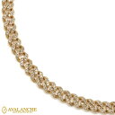 ダイヤモンド 10K イエローゴールド マイアミネックレス 幅5.8mm 51cm AGMK-027-20-10-YG