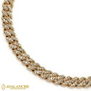 ダイヤモンド 10K イエローゴールド マイアミネックレス 幅7mm 56cm ADPD-4388