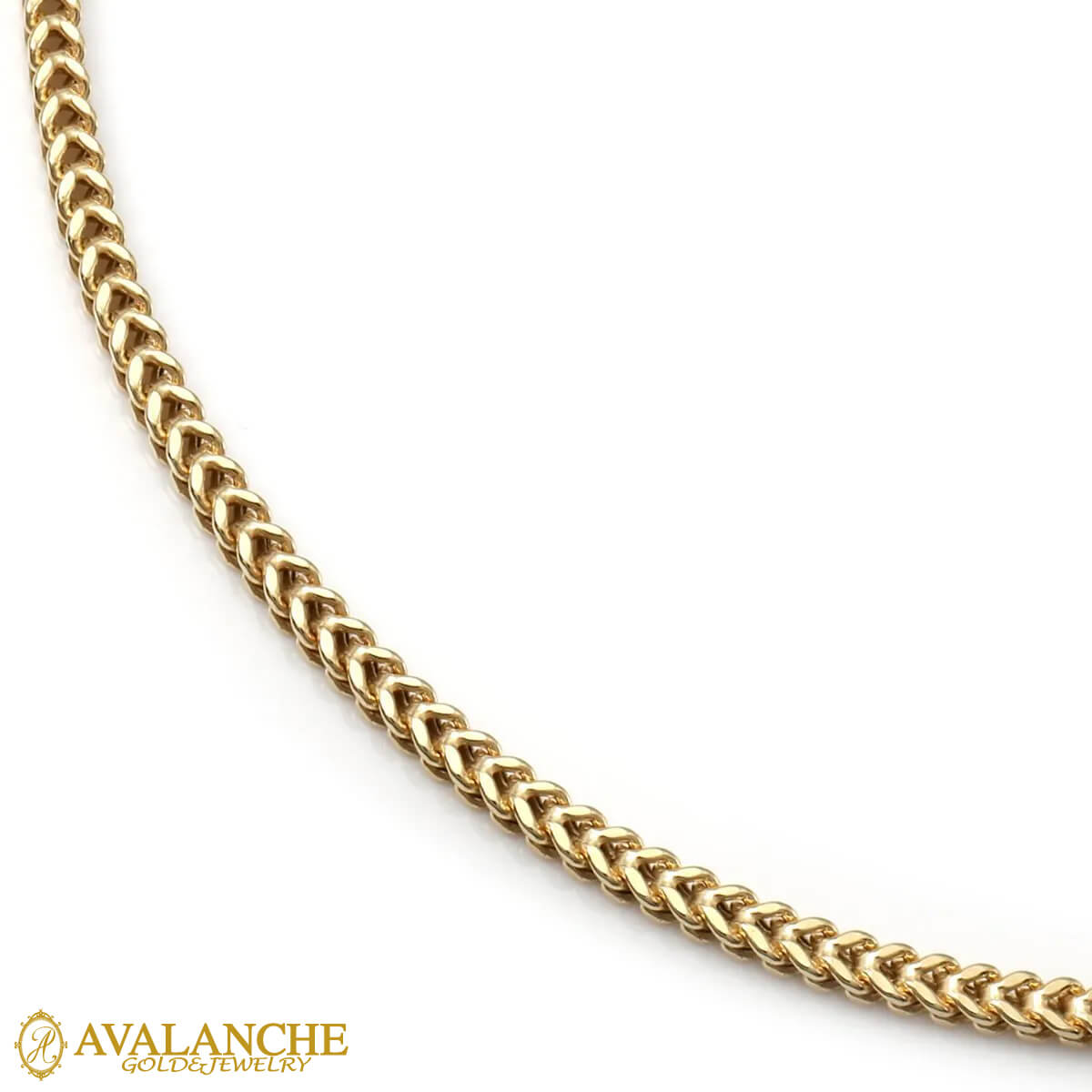 10K イエローゴールド フランクリンネックレス 幅2.2mm 40cm-70cm UKHB000196