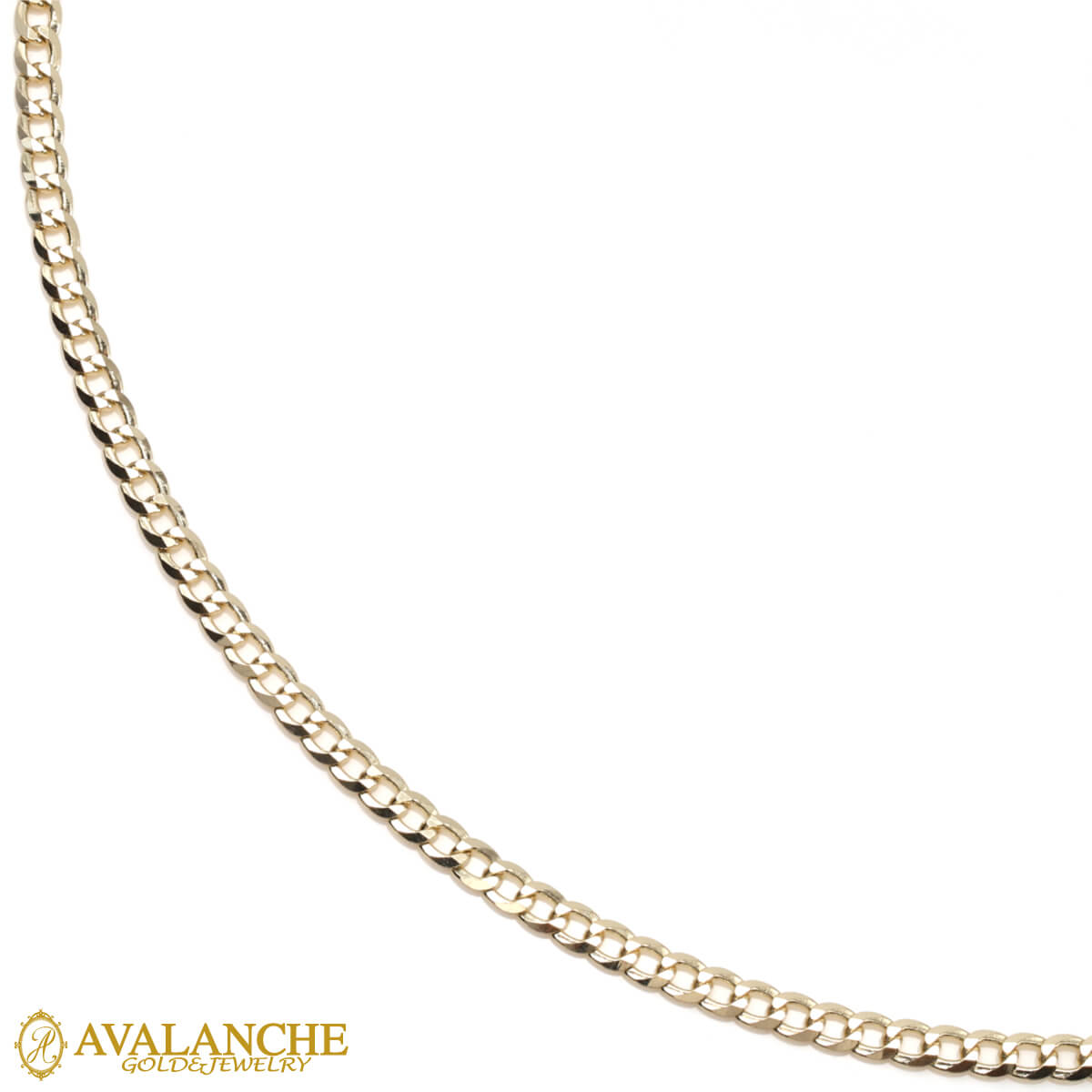 10K イエローゴールド キューバンネックレス 幅1.8mm 40cm-50cm KKP6807