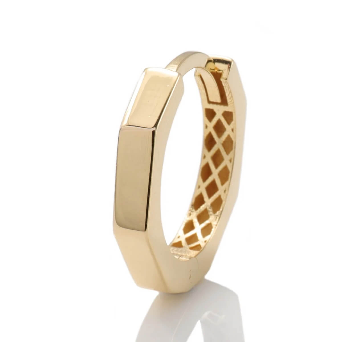 10K イエローゴールド ピアス 16mm 972-5287