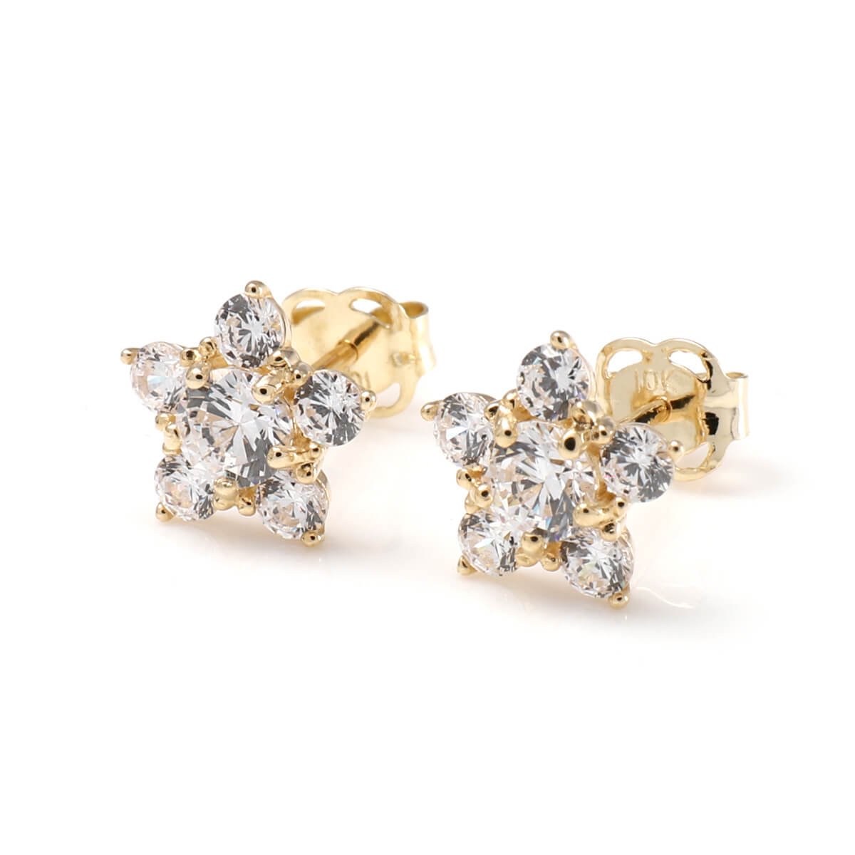 乐天商城 - 10K イエローゴールド ピアス 7mm JE-A93959-CZ