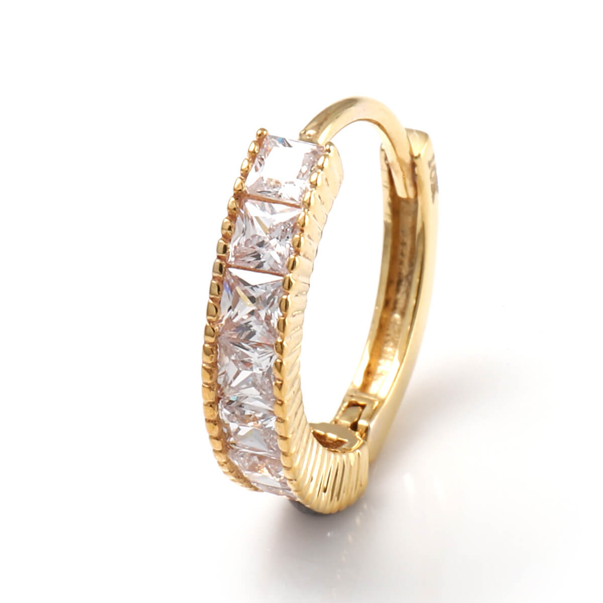 10K イエローゴールド ピアス 13mm 972-6406