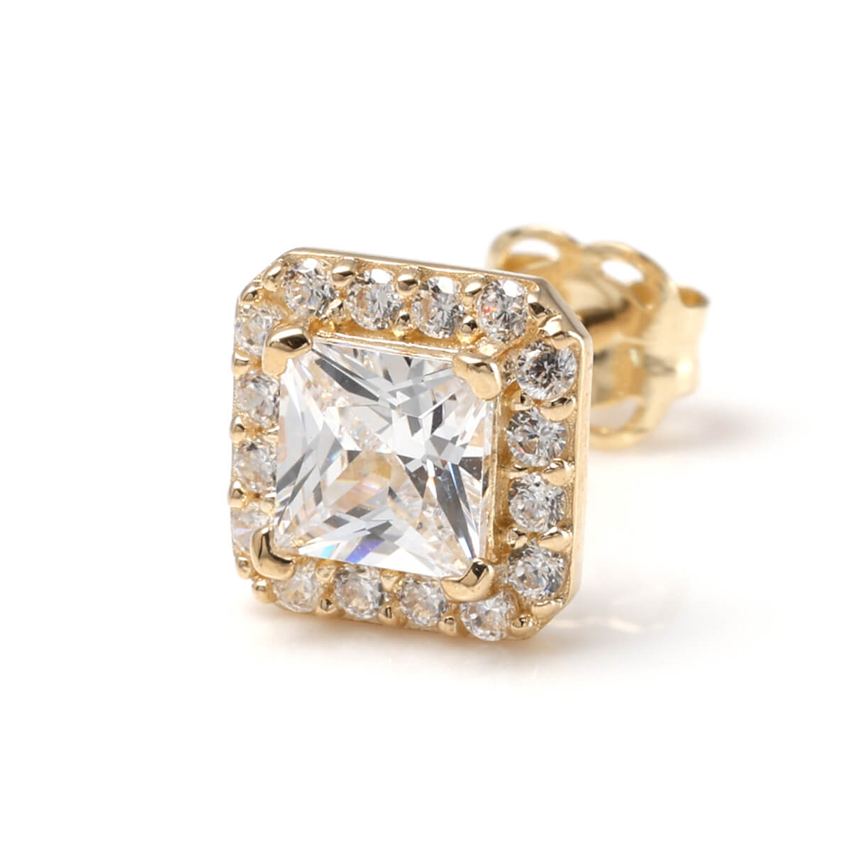 10K イエローゴールド ピアス 6.8mm 972-5843