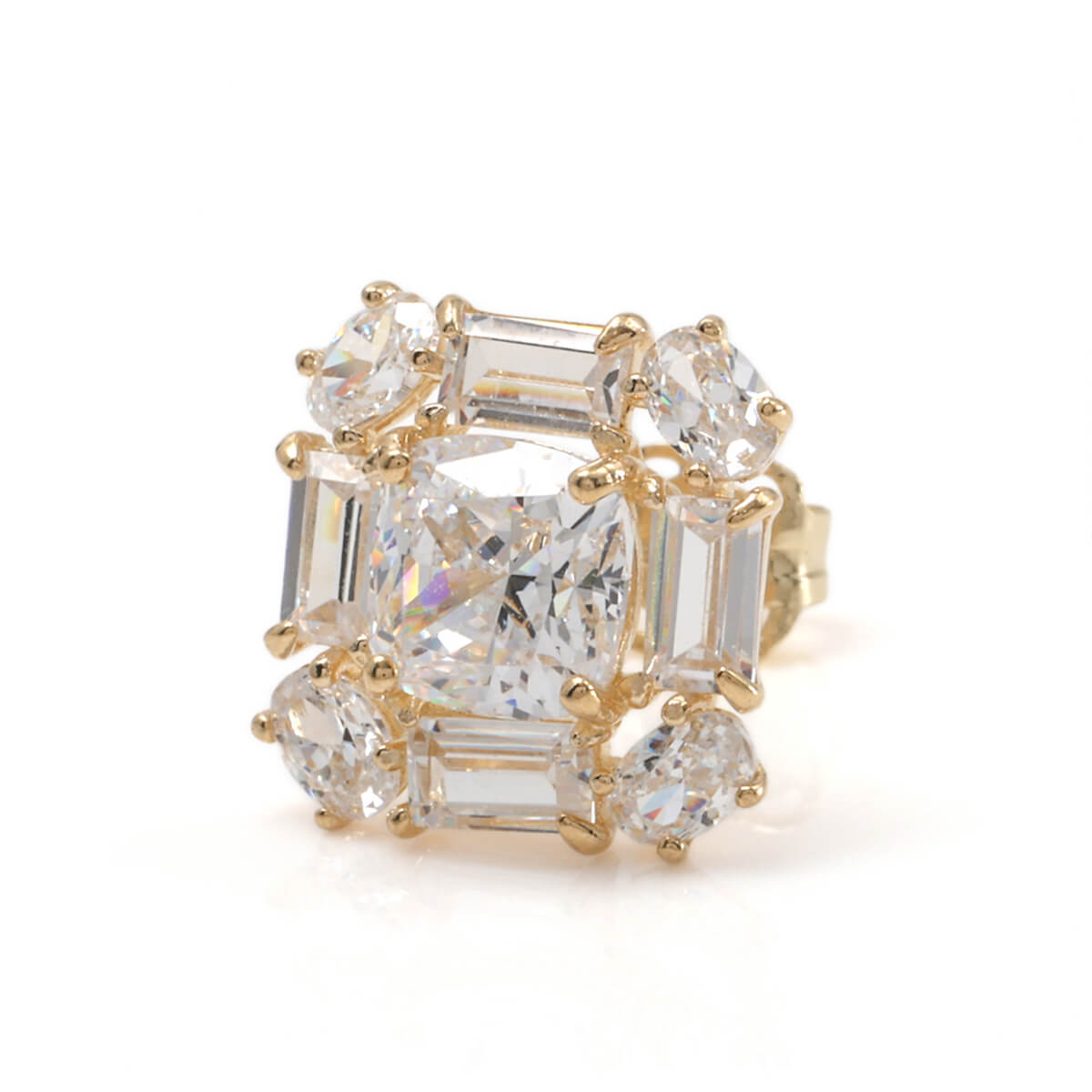 10K イエローゴールド ピアス 10mm 972-6581