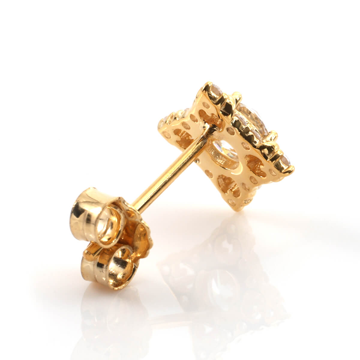 AVALANCHE GOLD&JEWELRYの10K イエローゴールド ピアス 10mm 972-6697｜アングル3