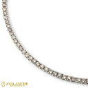 ダイヤモンド 14K ホワイトゴールド テニスネックレス 幅2.2mm 43cm VT20NT124A