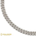 ダイヤモンド 10K ホワイトゴールド マイアミネックレス 幅5.8mm 51cmAGMK-027-20-10-WG