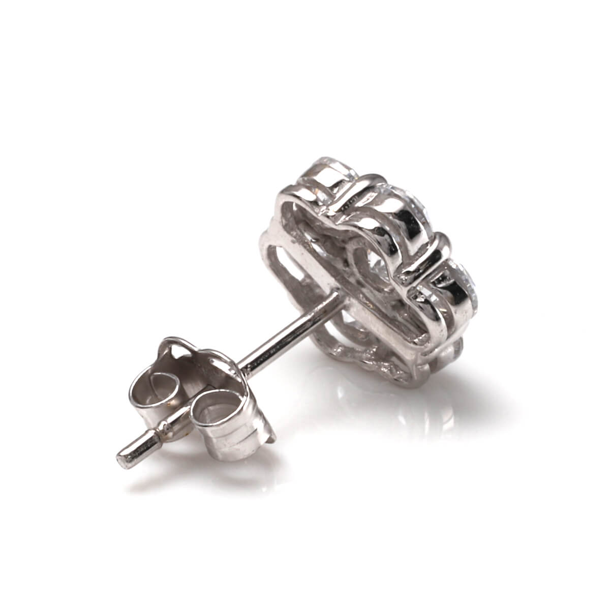 AVALANCHE GOLD&JEWELRYの10K ホワイトゴールド ピアス 973-3305 SJ26｜アングル3