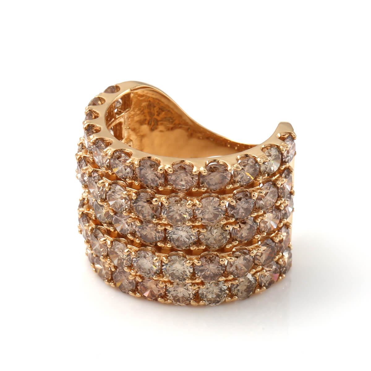 乐天商城 - ダイヤモンド 18K イエローゴールド リング 14号 A1031-R735