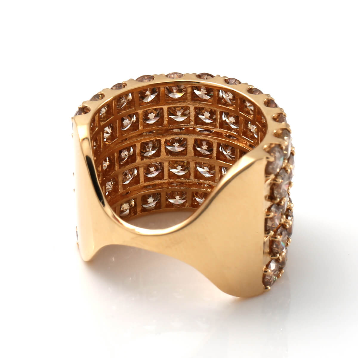 ダイヤモンド 18K イエローゴールド リング 14号 A1031-R735