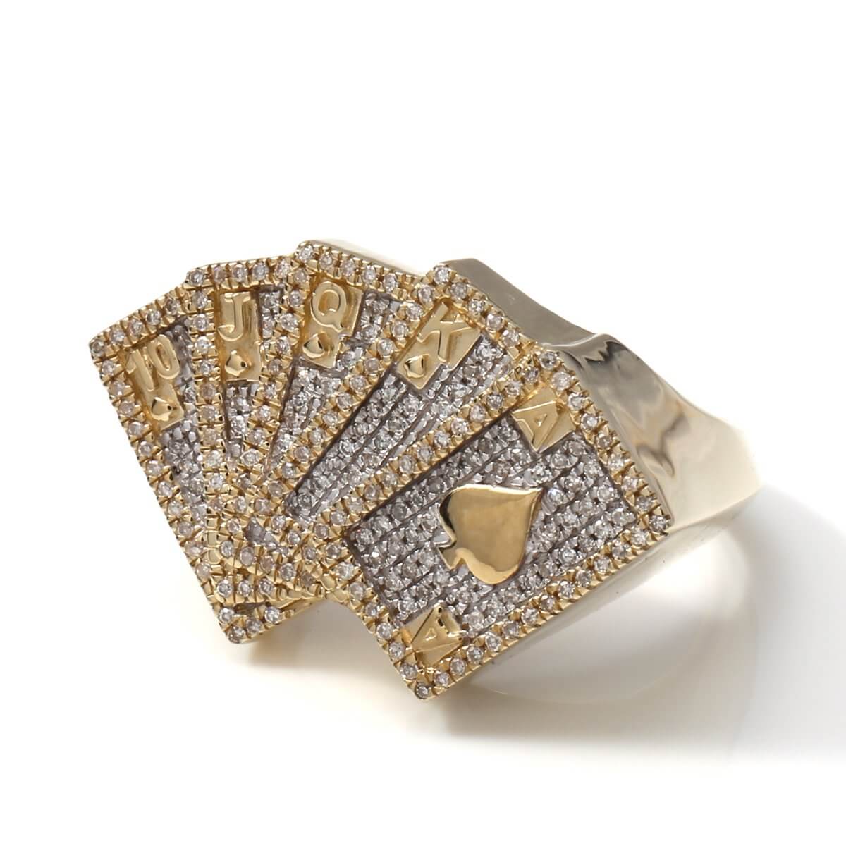 乐天商城 - ダイヤモンド 10K イエローゴールド リング 22号 A127540