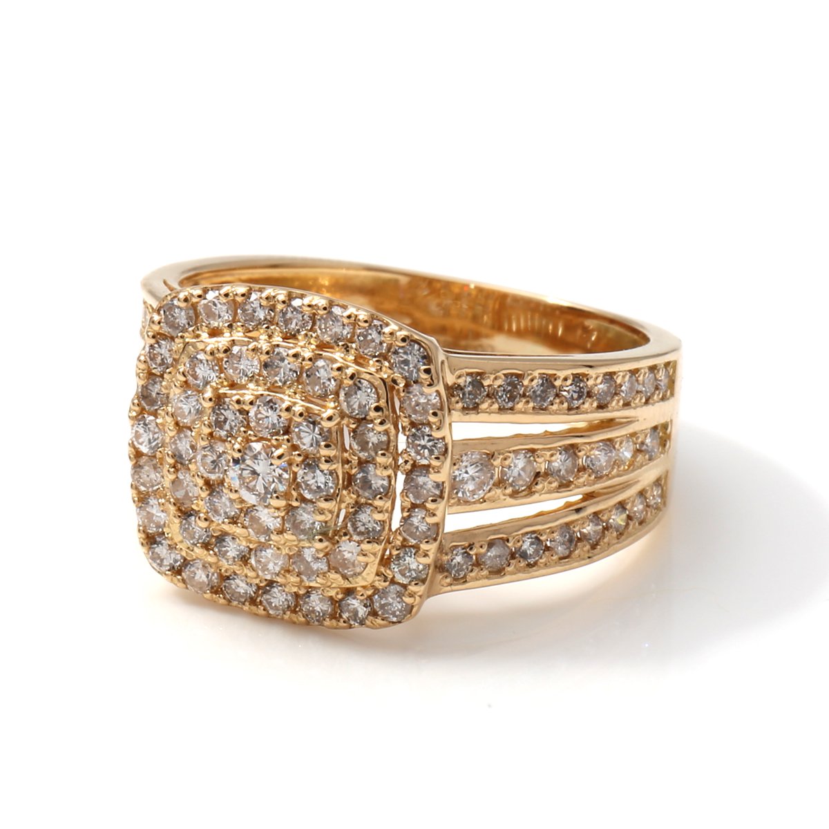 ダイヤモンド 18K イエローゴールド リング 10号-12号 A1031-R767