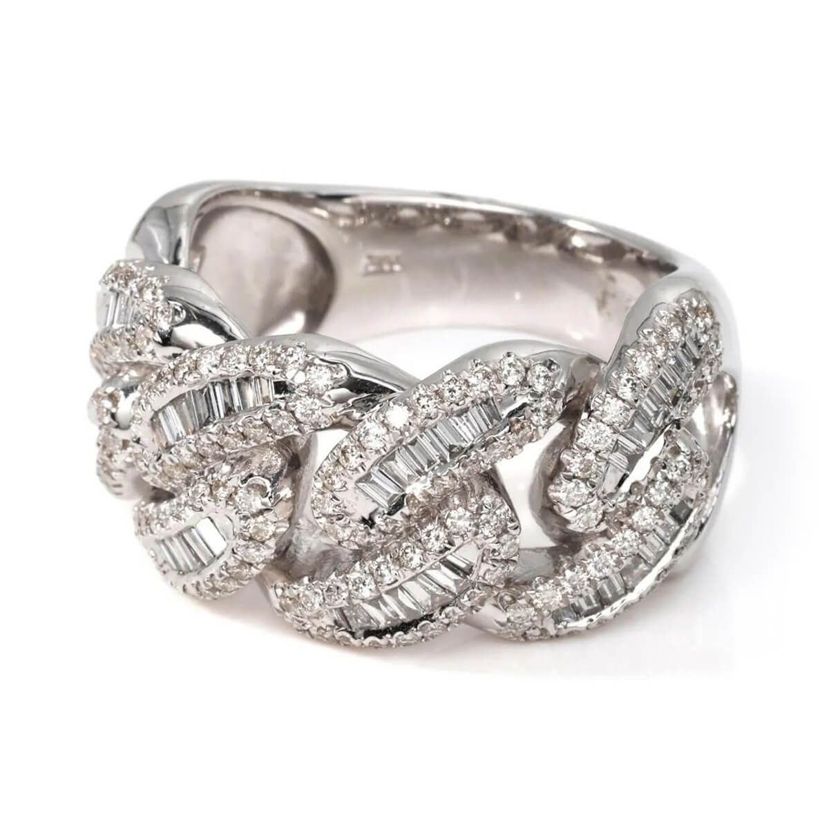 ダイヤモンド 10K ホワイトゴールド リング 21号 ARM0206