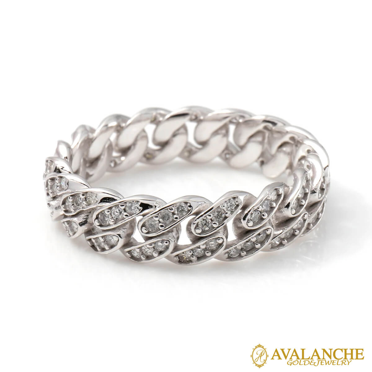 ダイヤモンド 10K ホワイトゴールド リング 17号-19号 ACRJ-024DIA-W