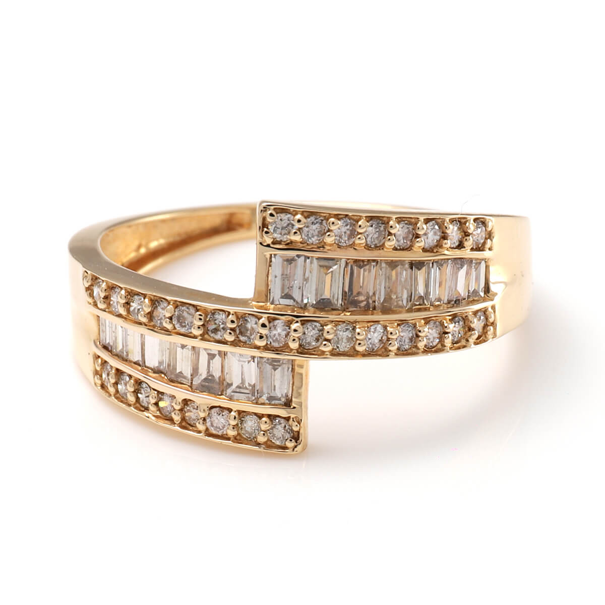 ダイヤモンド 18K イエローゴールド リング 12号 AR-V7450